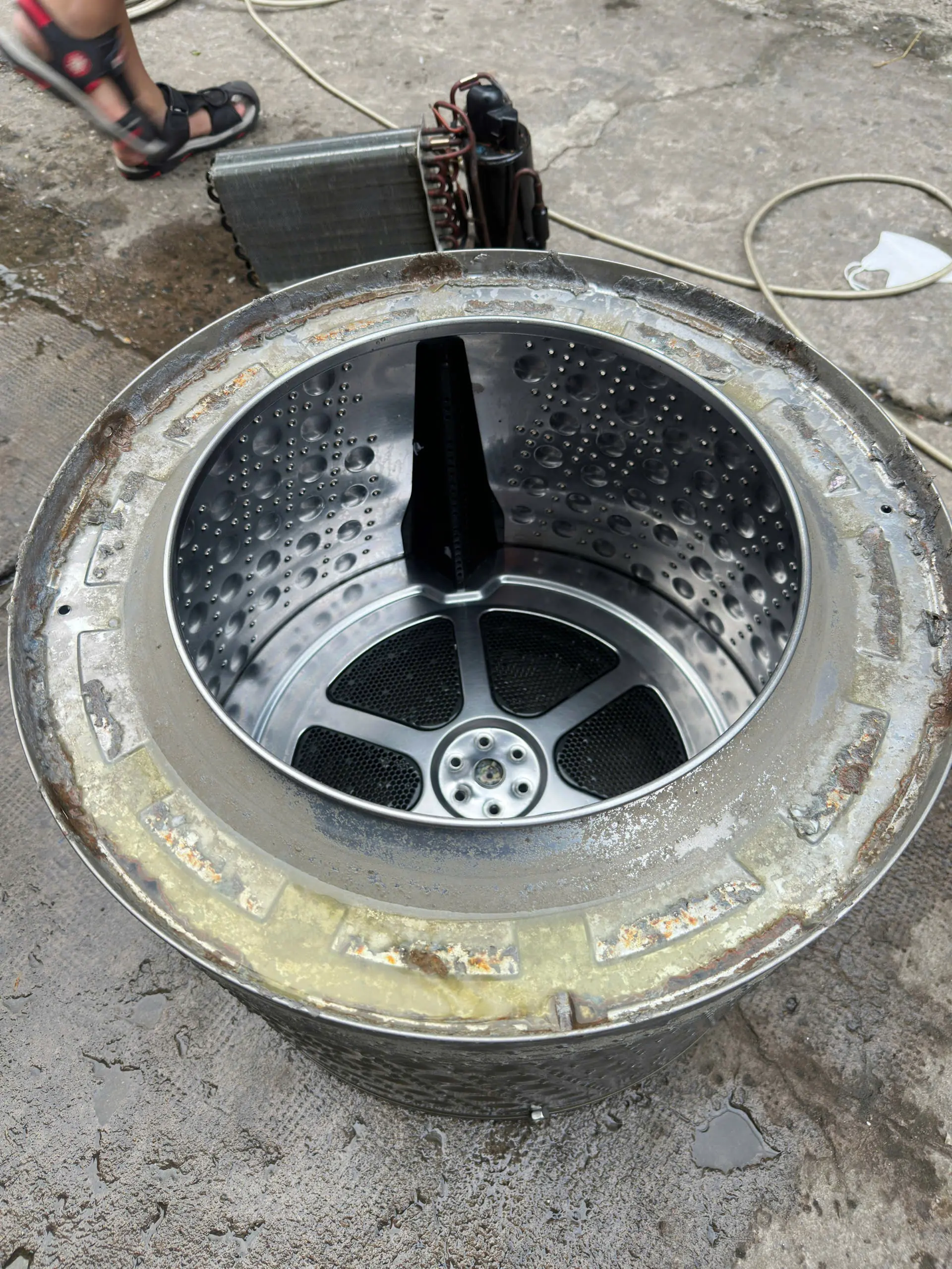 vệ sinh m&aacute;y giặt